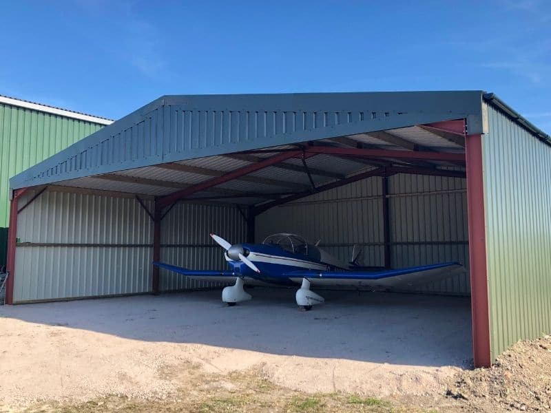 Aircraft hangar designed by Kit Buildings Direct